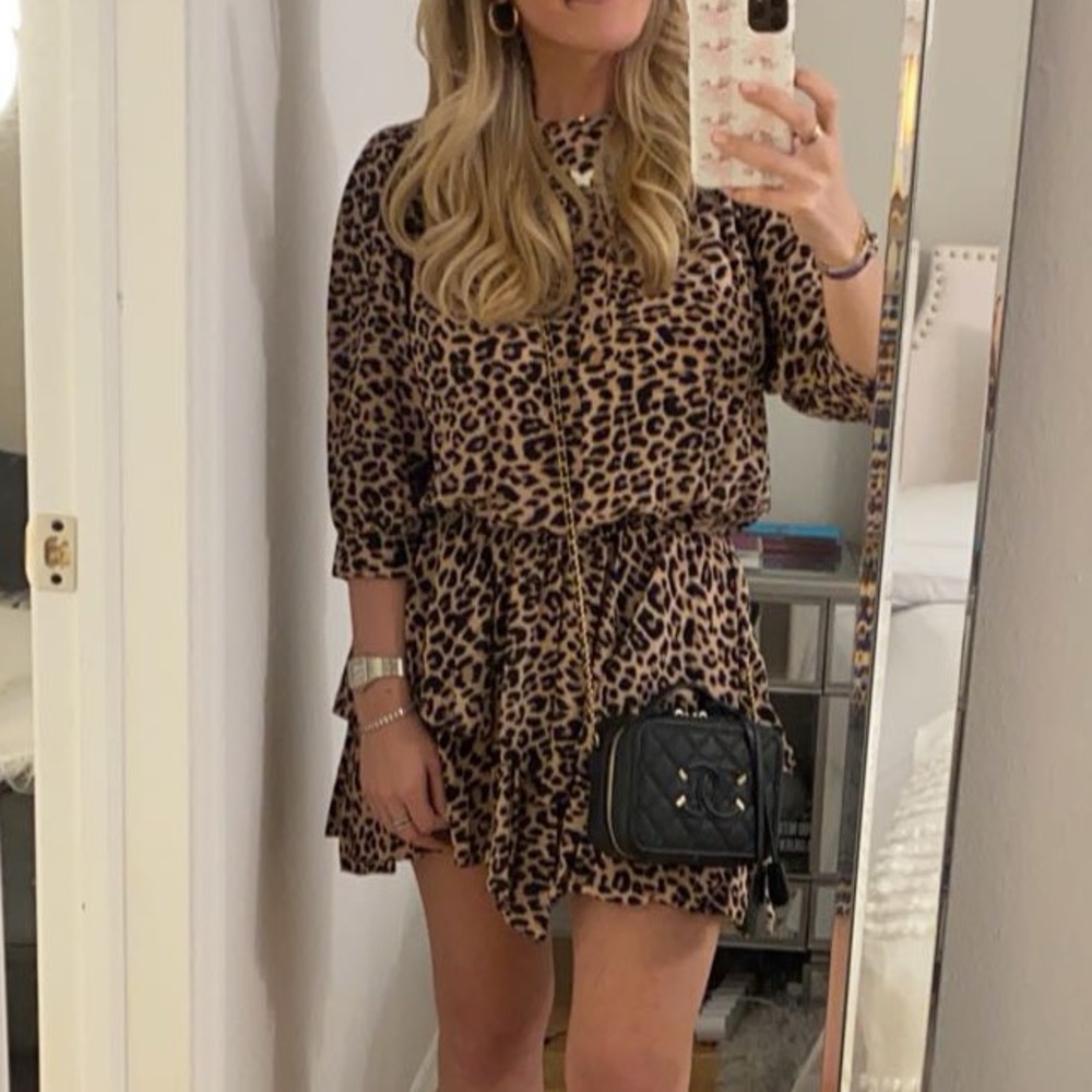 Zadig & Voltaire Rooka Leopard Print Dress - Picture 2 of 4